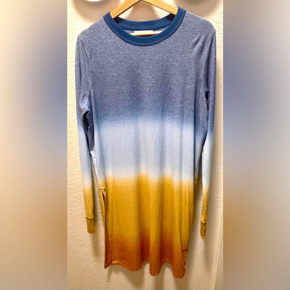 NWT Free People Ombre Long Sleeve Tunic Shirt Size Large (OBO)